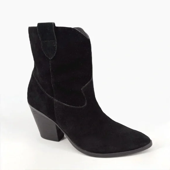 BLONDO | Wayde Waterproof Suede Western Boots in Black | Sz 8.5 - Picture 13 of 13